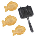 Amazon Supplier Gas Cooker Fish Mold Aluminum Alloy Non Stick Home Double Waffle Maker